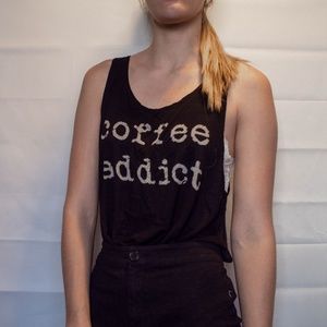 SUPER SOFT Coffee Addict Graphic Tank